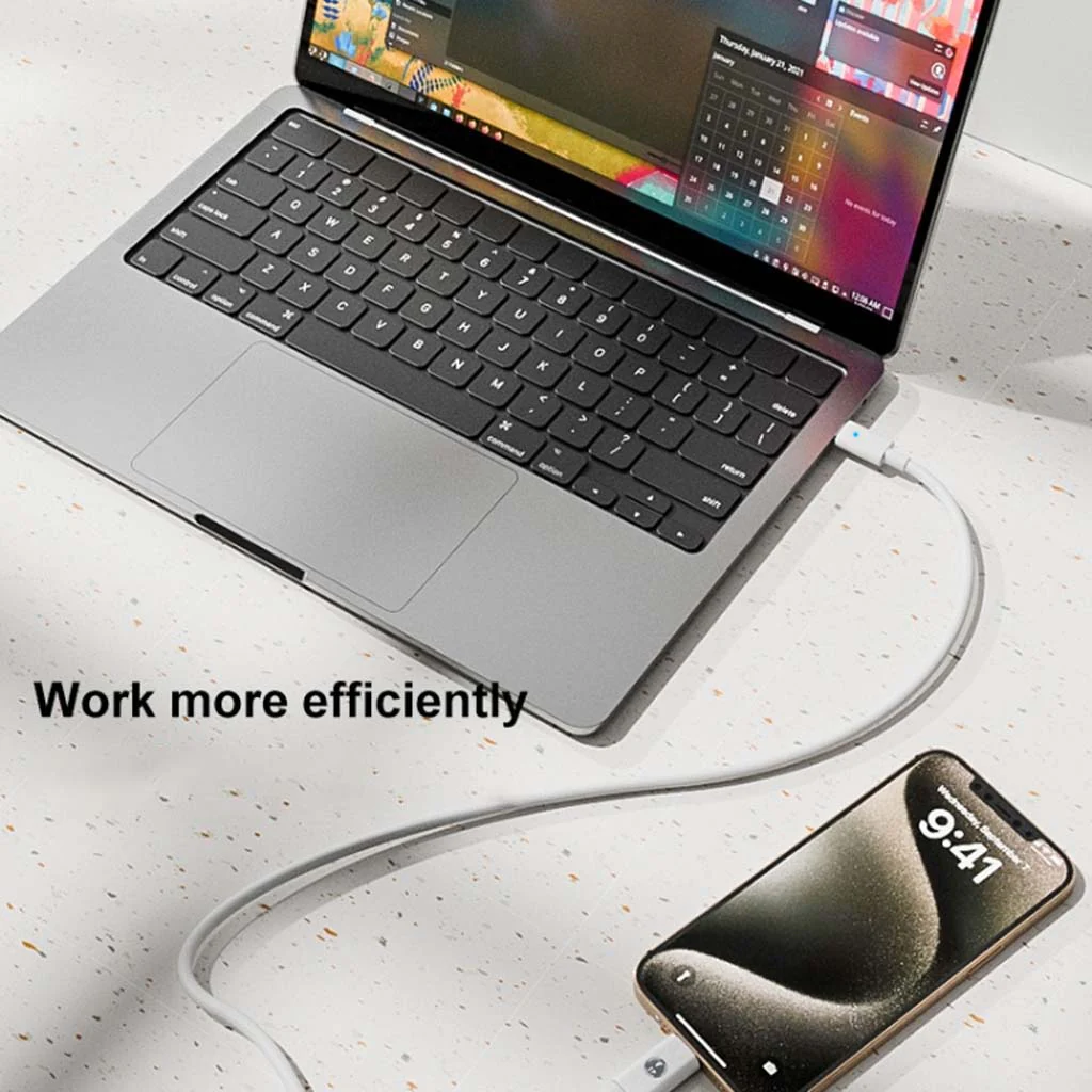 TECPHILE- LIGHTING to TYPE-C  PD35W fast charging OTG Adapter - Image 5