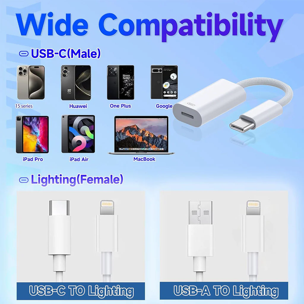 TECPHILE- Type-C to Lightning Adapter Cable (8cm) - Image 2