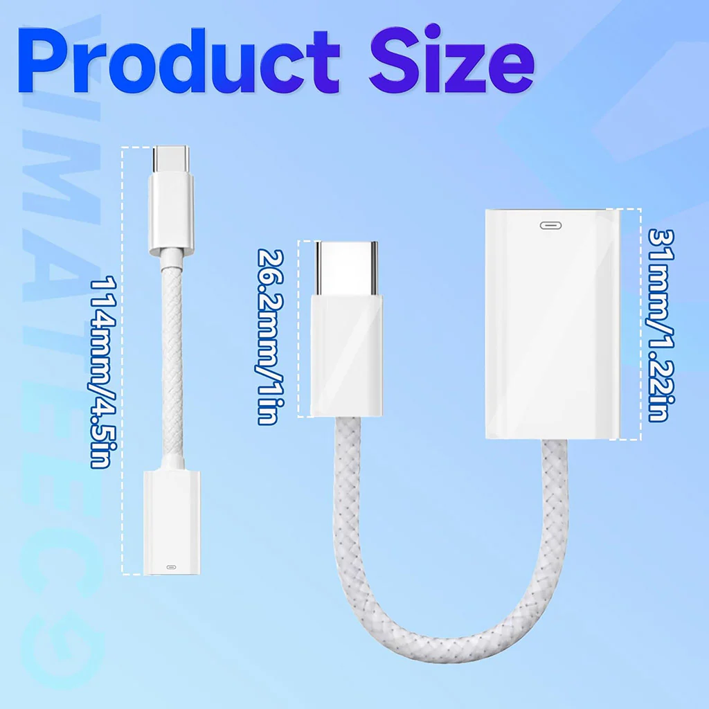 TECPHILE- Type-C to Lightning Adapter Cable (8cm) - Image 6