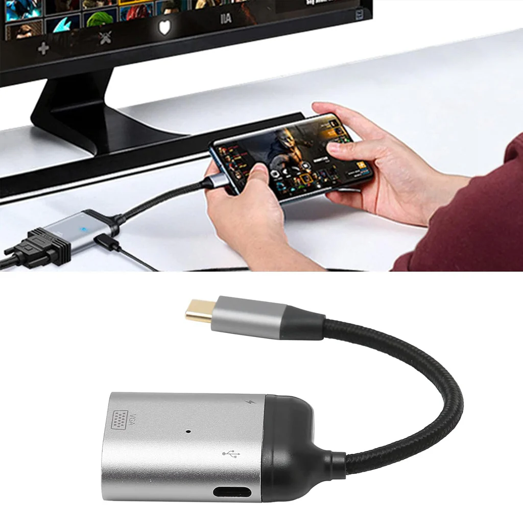 TECPHILE - Type C to VGA Converter Cable - Image 5
