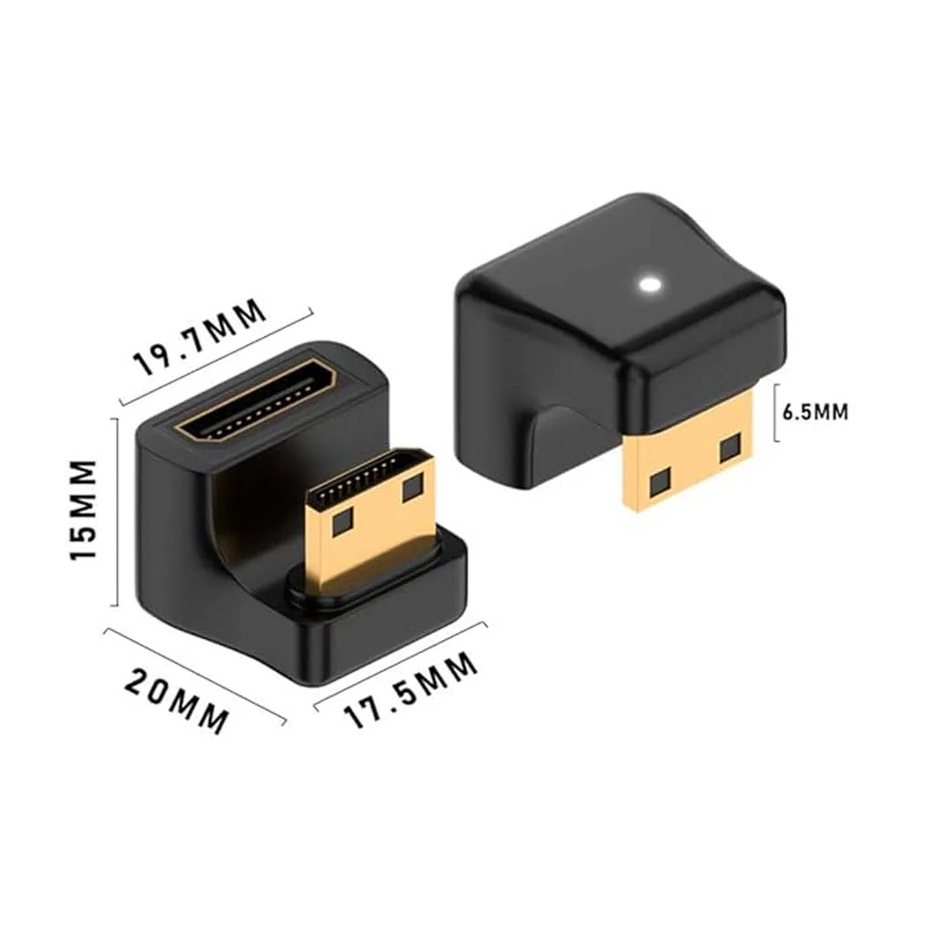 TECPHILE U Shape Mini HDMI to HDMI 8K Adapter - Image 10