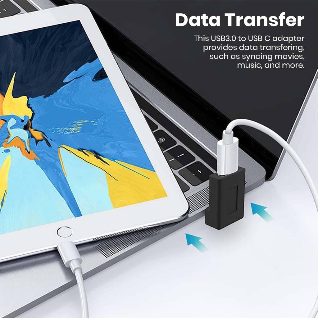 TECPHILE U-Shaped Type-C 3.1 Male to USB-A Female Adapter - Image 4
