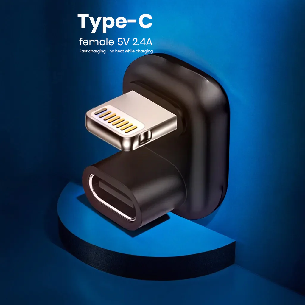 TECPHILE- U-shaped Type-C Female to Lighting Adapter - Image 5