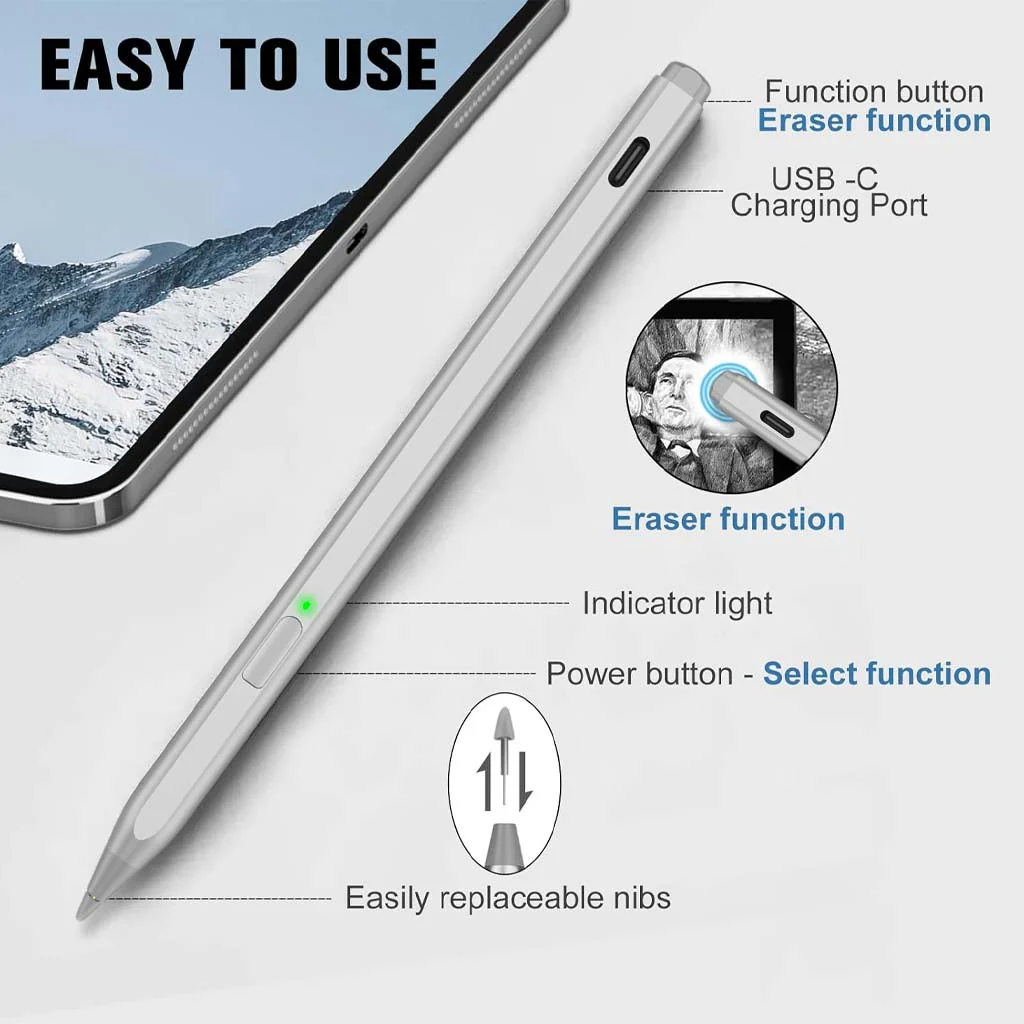 TECPHILE - UC10 Stylus Pen for USI 2.0 Compatible Chromebooks & Tablets - Image 5