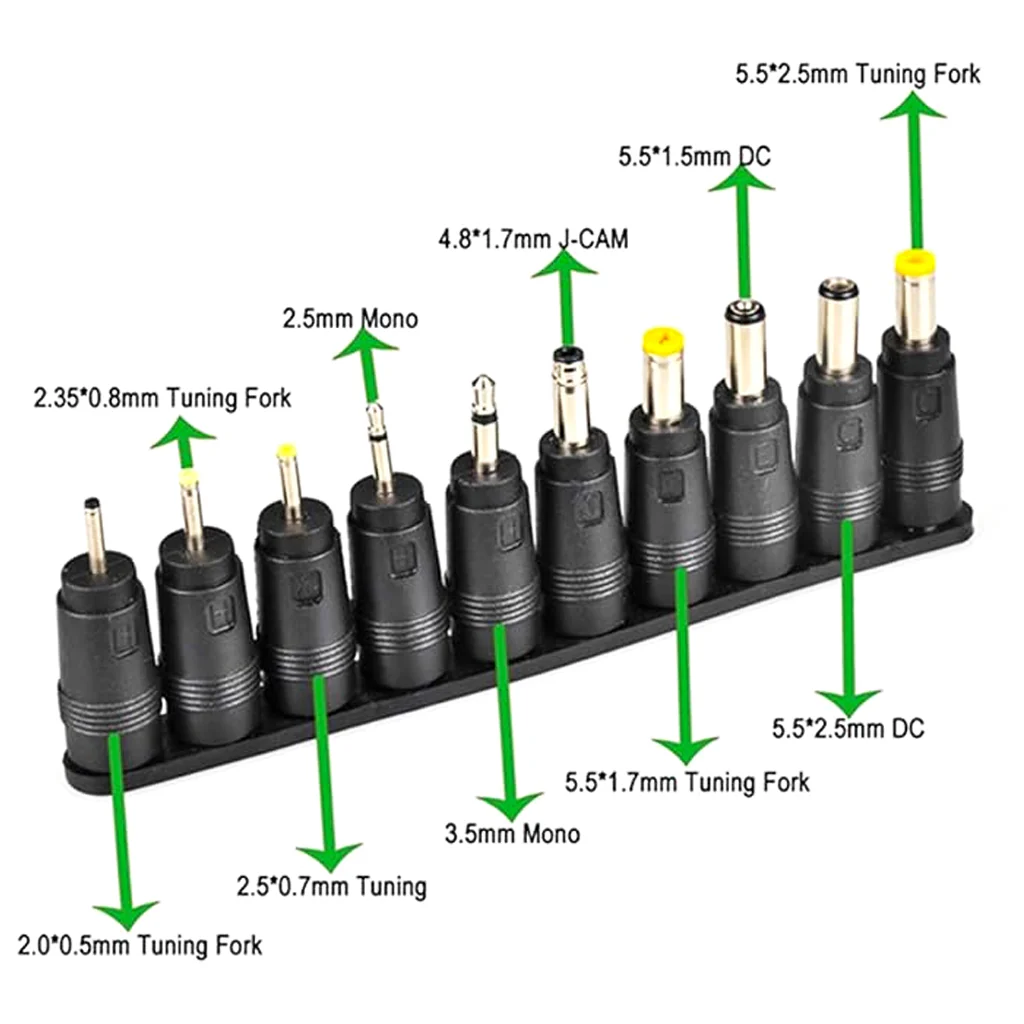 TECPHILE- Universal 34 PCs Laptop DC Adapter Set With 65W Cable (150CM) - Image 4
