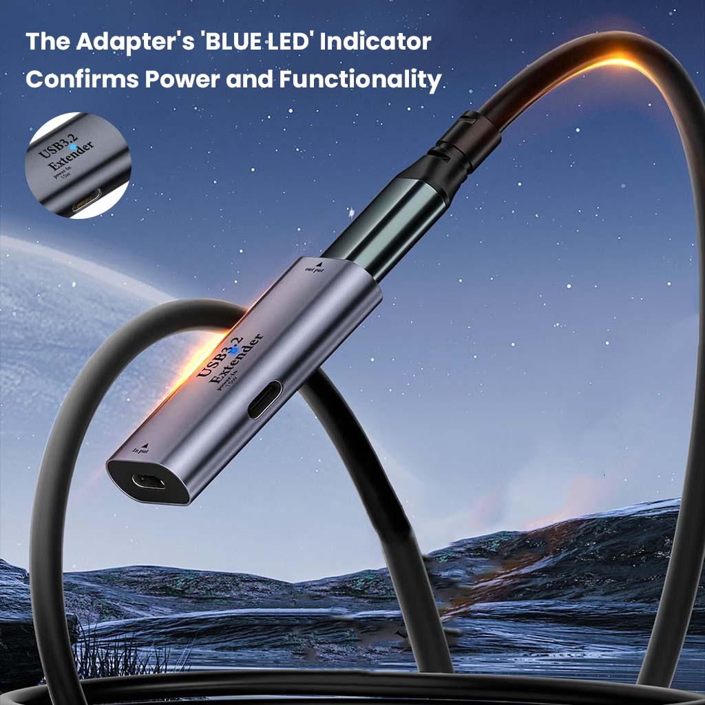 TECPHILE- USB C 3.2 Signal Amplifier and 2x 5M Data Cable 8K@60Hz - Image 10