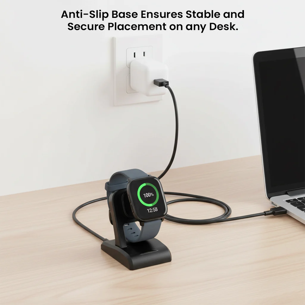 TECPHILE- USB Magnetic Charging Dock for Fitbit Sense & Versa 3 - Image 9