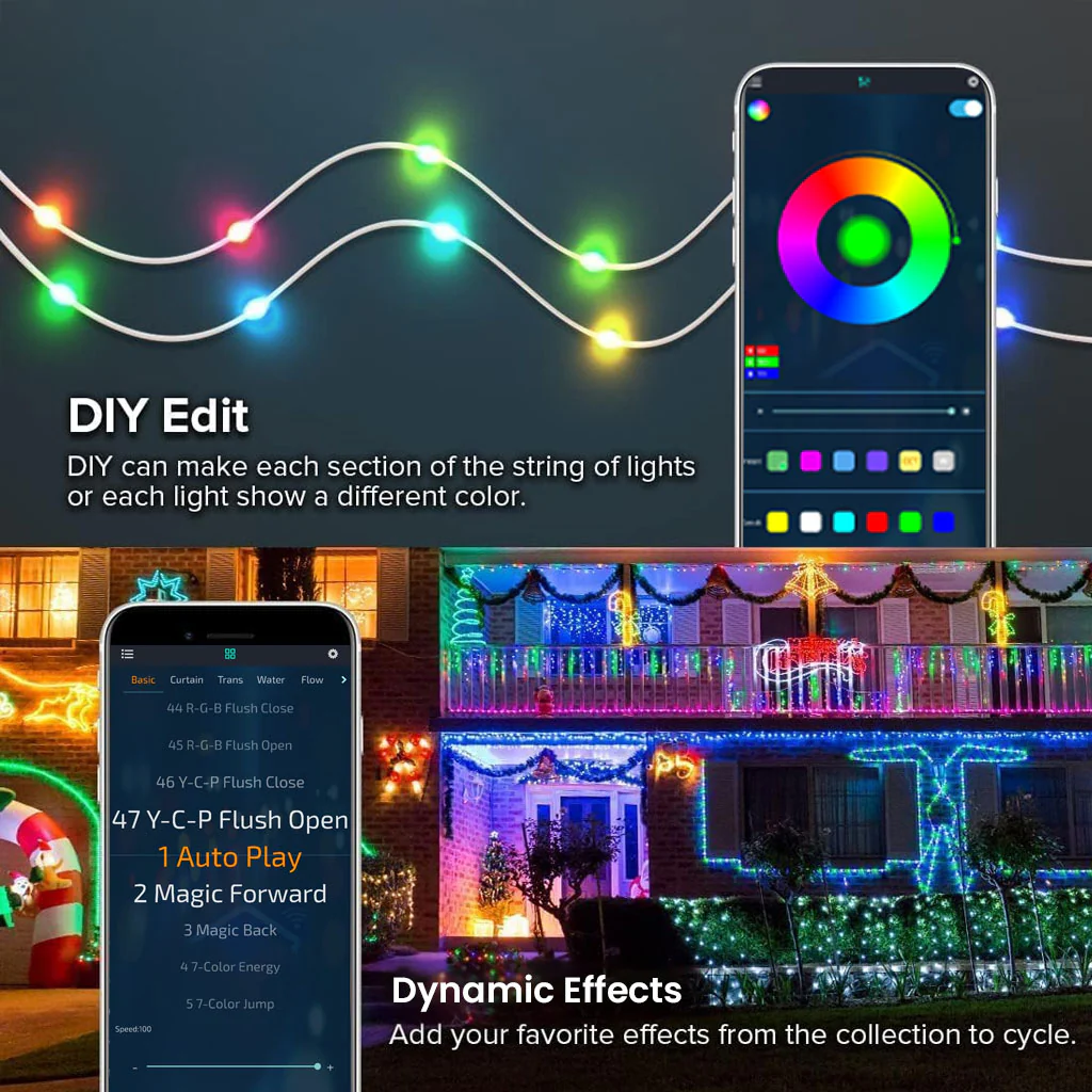 TECPHILE - USB Powered Smart Fairy Rice Lights with App & Remote Control - Image 4