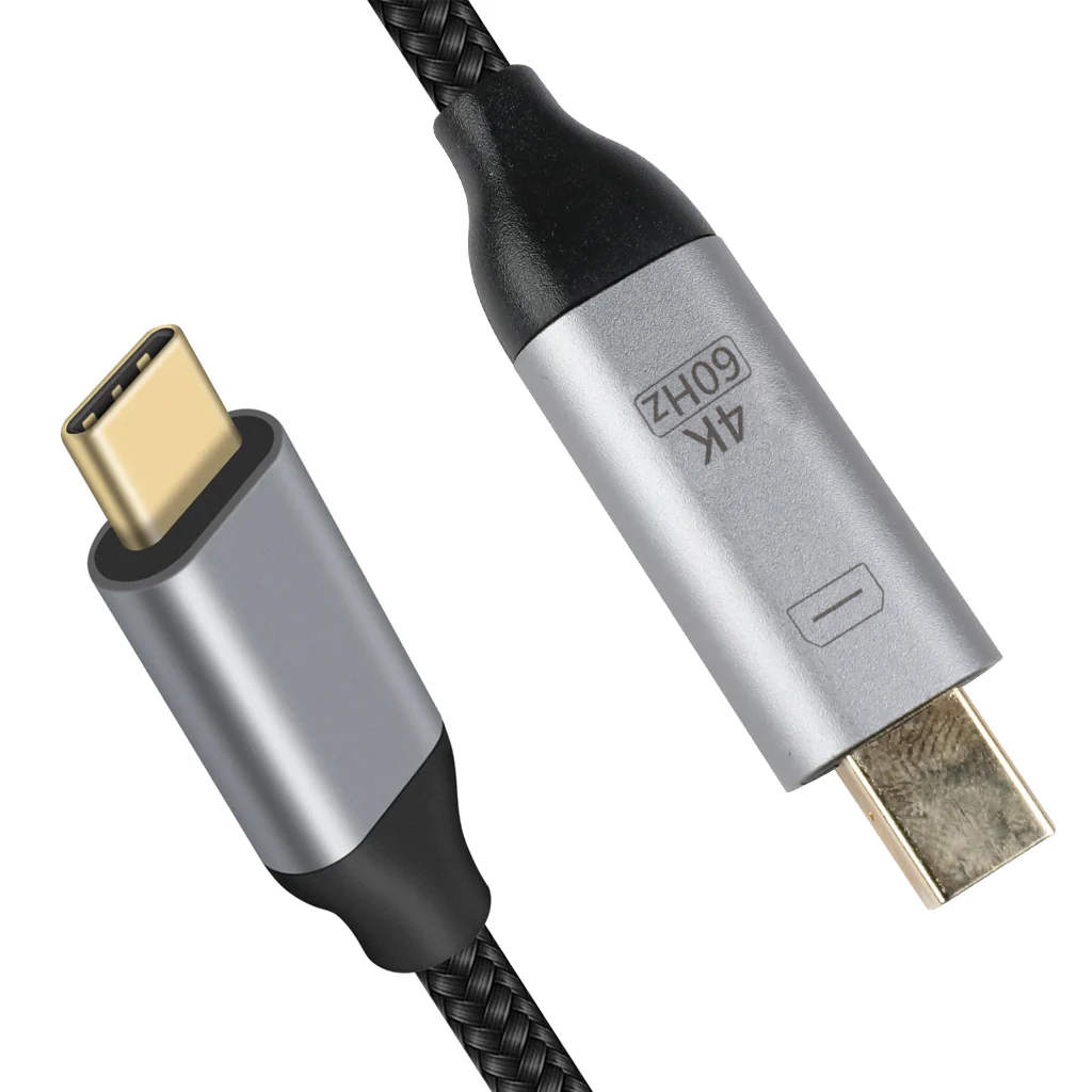 TECPHILE USB Type C to Mini Display Port Cable - Image 2
