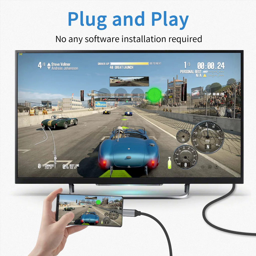 TECPHILE USB Type C to Mini Display Port Cable - Image 5