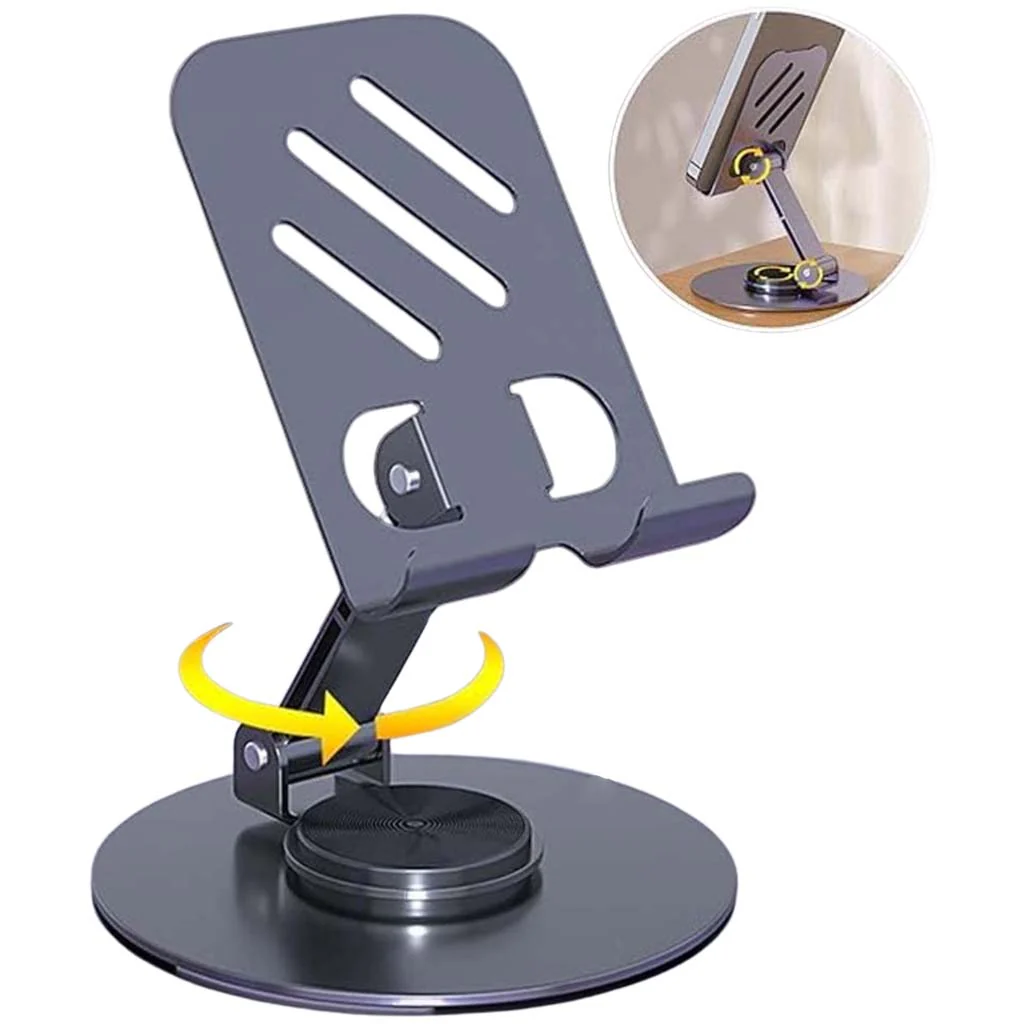 TECPHILE - Velo Foldable Phone Stand with 360° Rotational Base