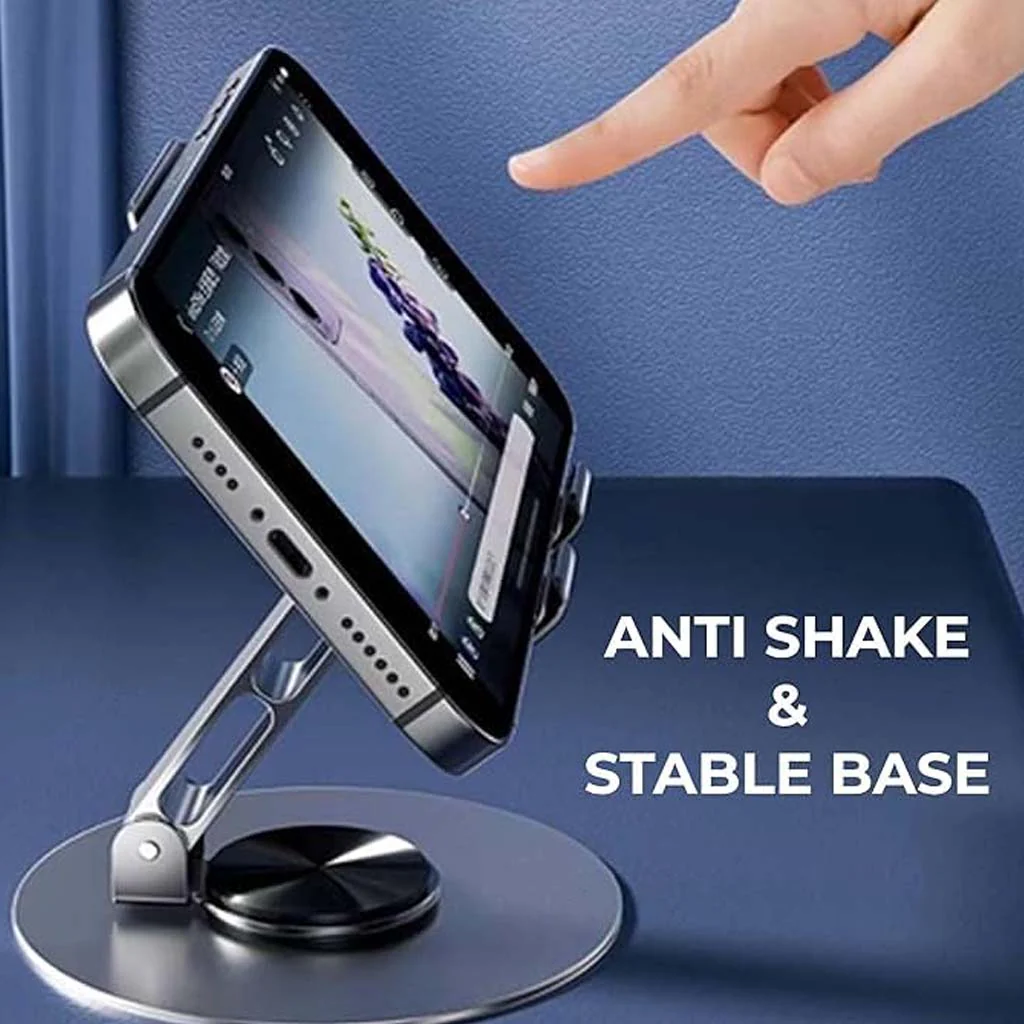 TECPHILE - Velo Foldable Phone Stand with 360° Rotational Base - Image 5