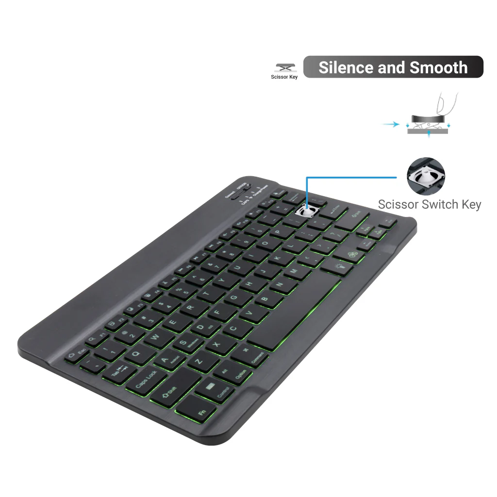 TECPHILE - Wireless Keyboard Case for Xiaomi Pad 5/5 Pro - Image 12