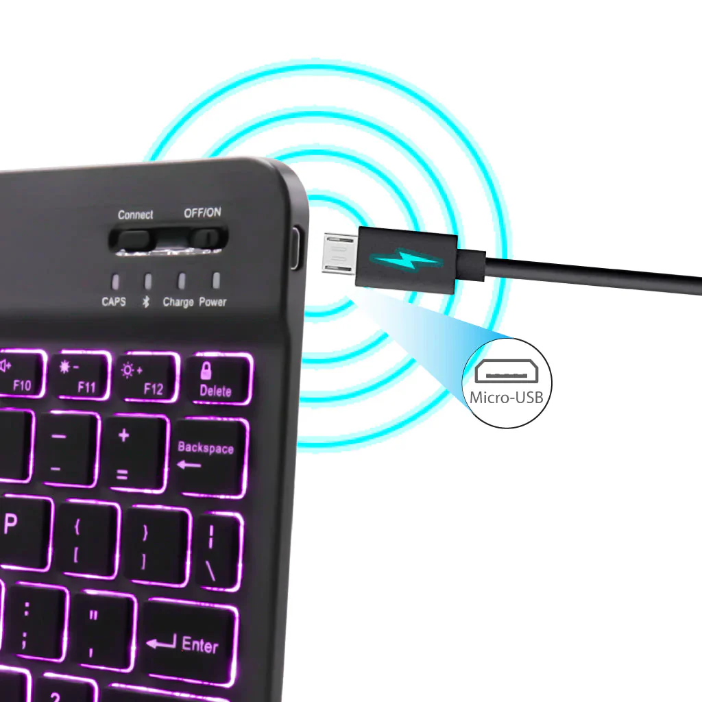 TECPHILE - Wireless Keyboard Case for Xiaomi Pad 5/5 Pro - Image 13