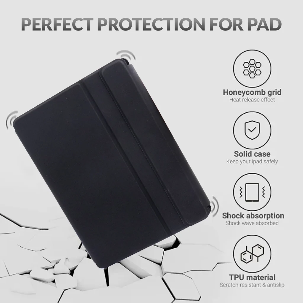 TECPHILE - Wireless Keyboard Case for Xiaomi Pad 5/5 Pro - Image 6