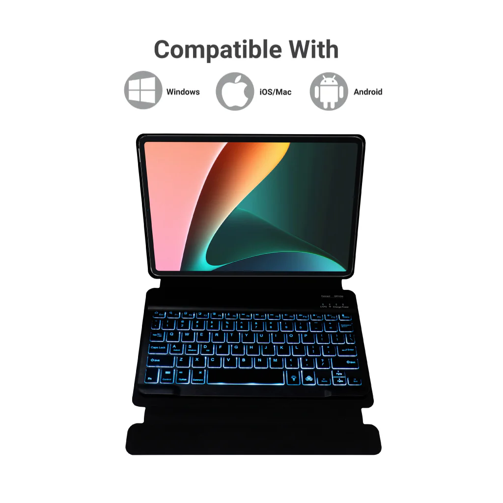 TECPHILE - Wireless Keyboard Case for Xiaomi Pad 5/5 Pro - Image 7