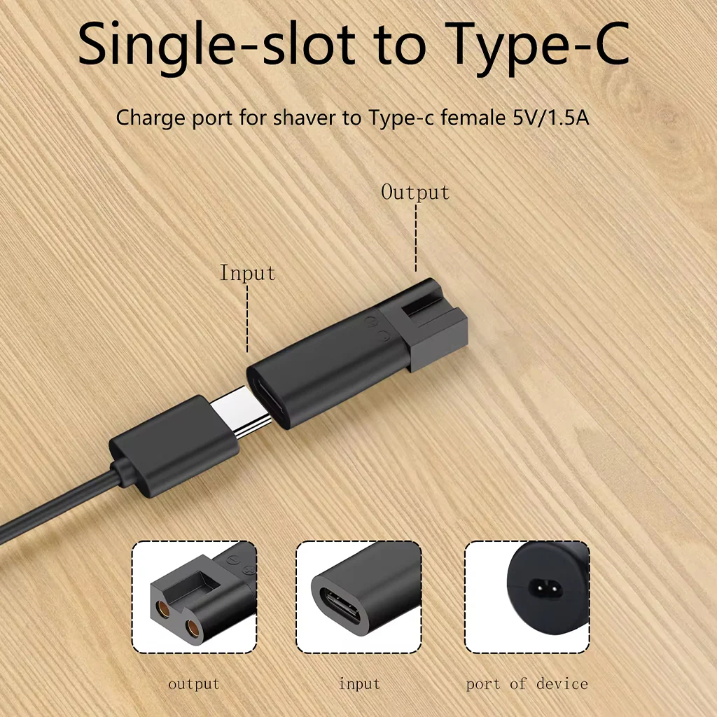 TECPHILE - Multi Type-C Trimmer Adapter for Electric Hair Clipper, Trimmers. - Image 9