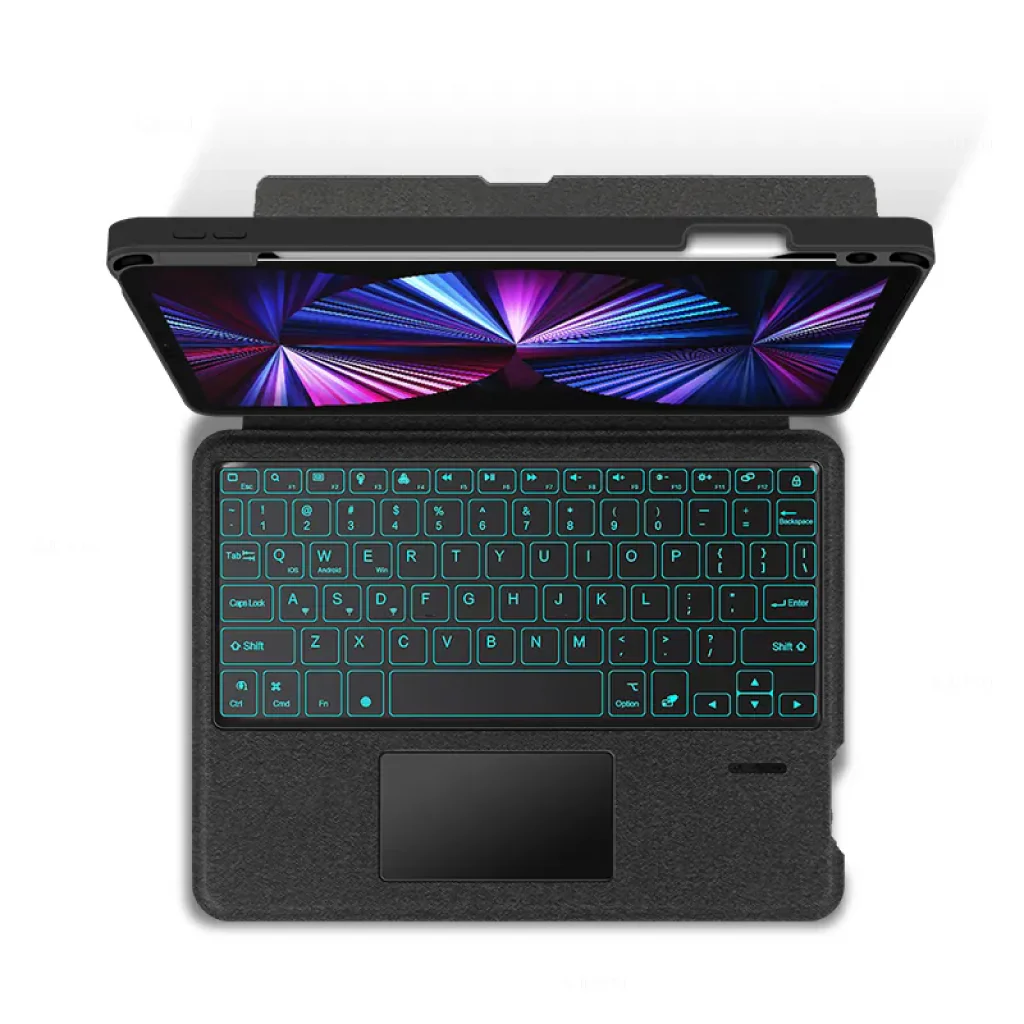 TECPHILE - YJ129 Wireless Keyboard Case for iPad Pro 12.9 inch - Image 13