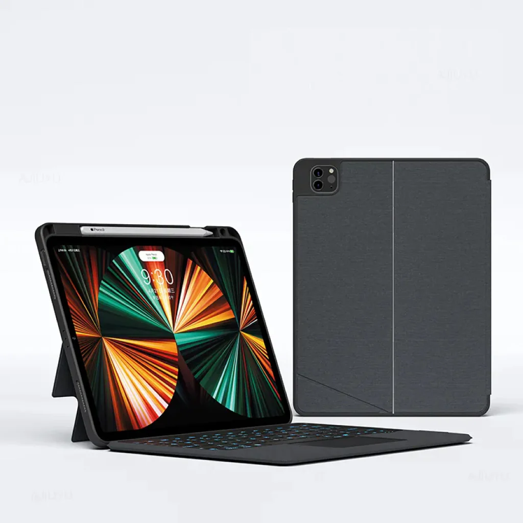 TECPHILE - YJ129 Wireless Keyboard Case for iPad Pro 12.9 inch - Image 2