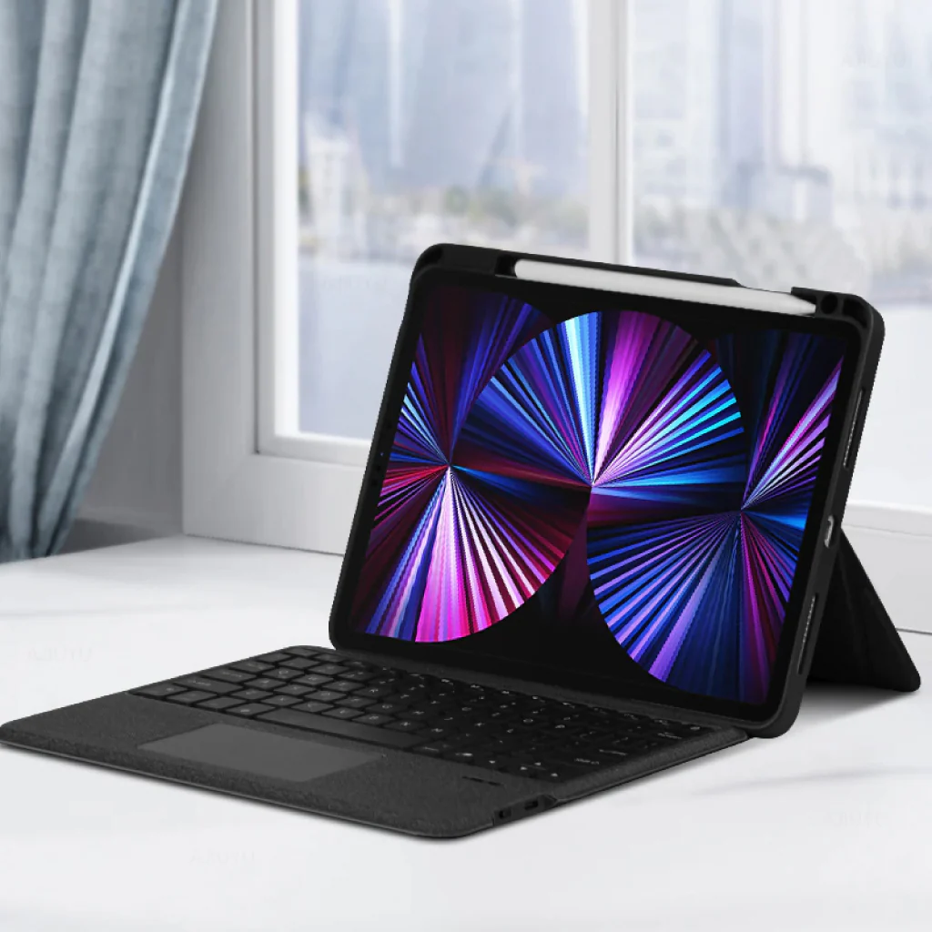 TECPHILE - YJ129 Wireless Keyboard Case for iPad Pro 12.9 inch - Image 3