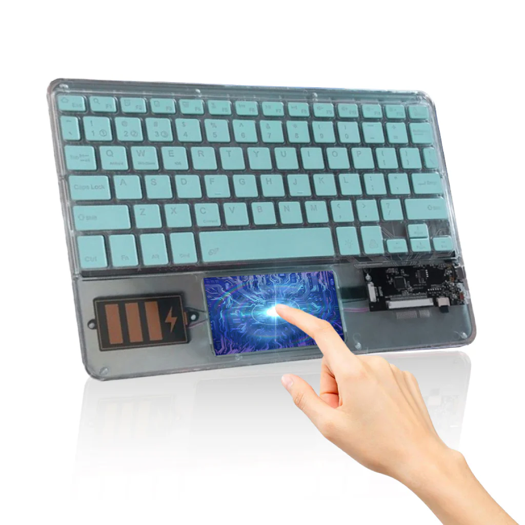 TECPHILE - Z33 Transparent Wireless Keyboard with Touchpad - Image 11