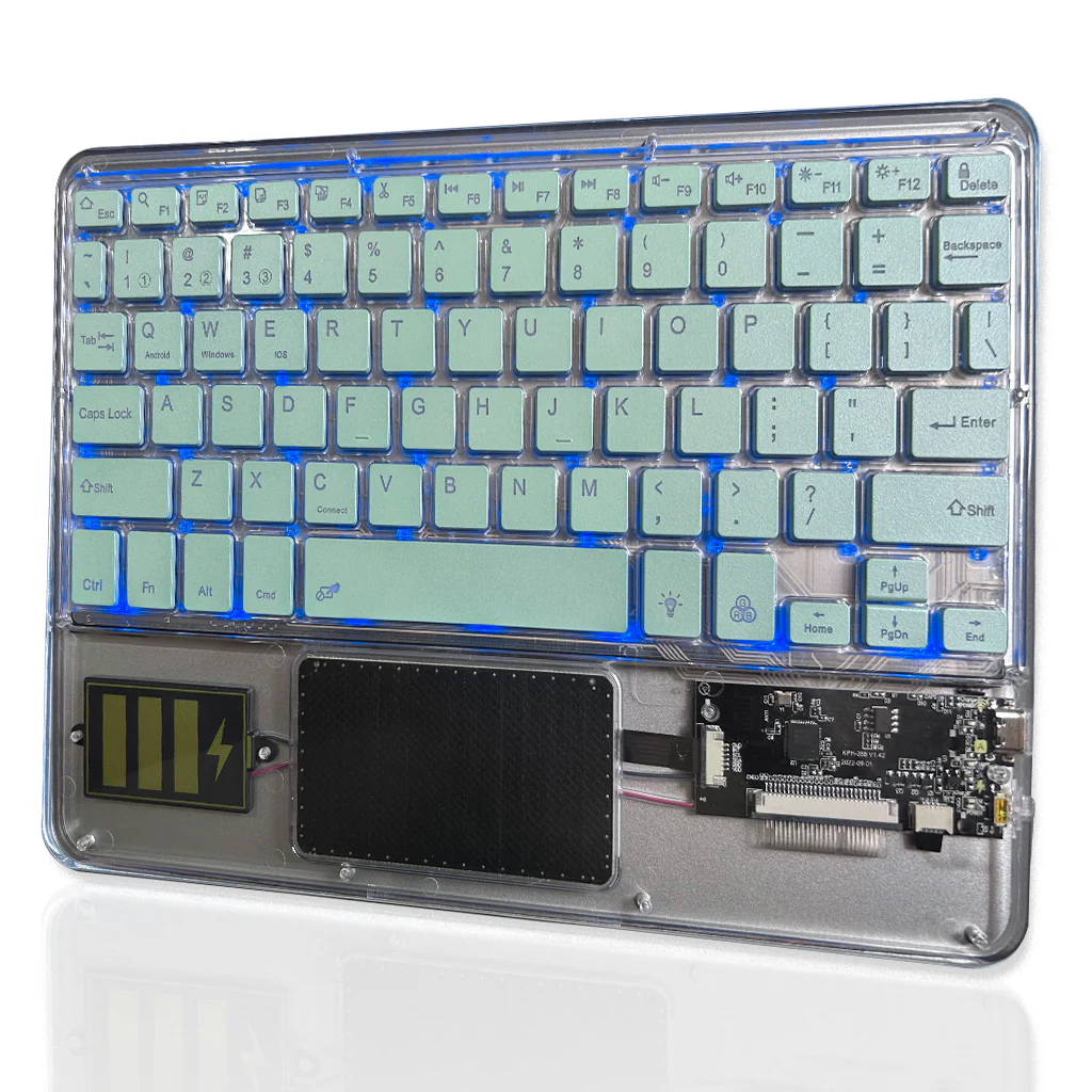 TECPHILE - Z33 Transparent Wireless Keyboard with Touchpad - Image 18