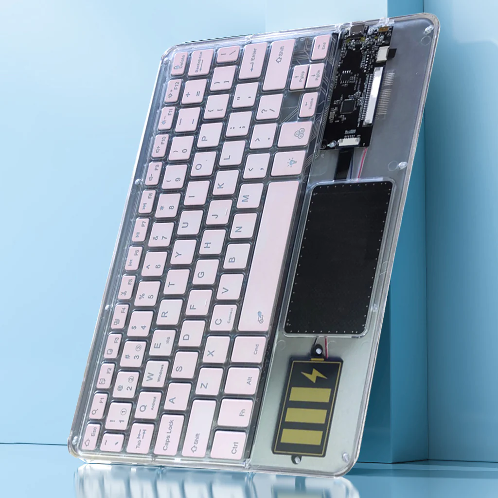 TECPHILE - Z33 Transparent Wireless Keyboard with Touchpad - Image 23