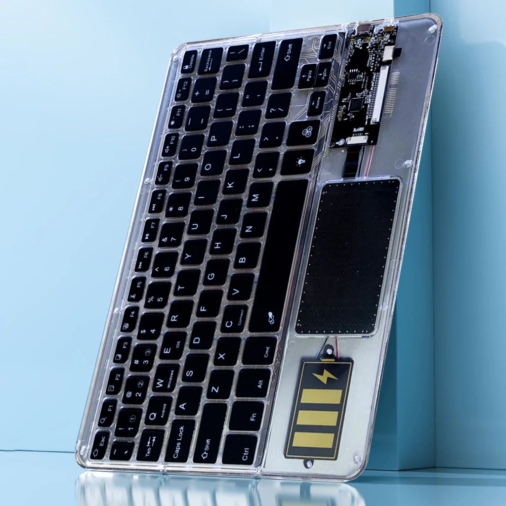 TECPHILE - Z33 Transparent Wireless Keyboard with Touchpad - Image 33