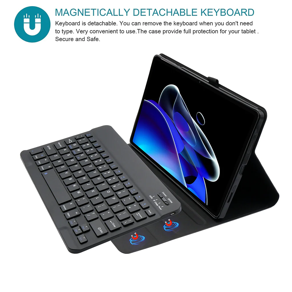 TECPHILE - ZW109 Keyboard Case for Realme Pad X - Image 4