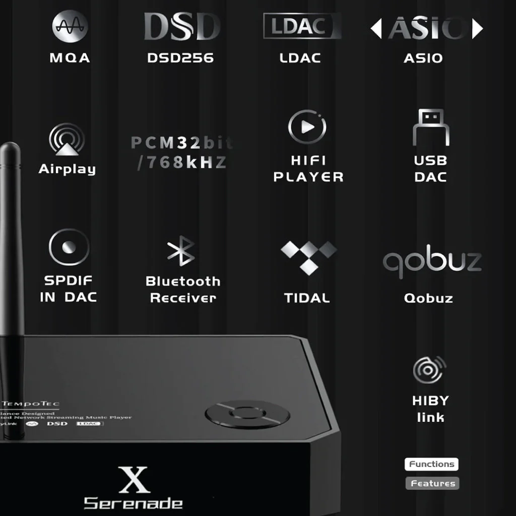 TempoTec - Serenade X Desktop HiFi Network Streamer & USB DAC - Image 8