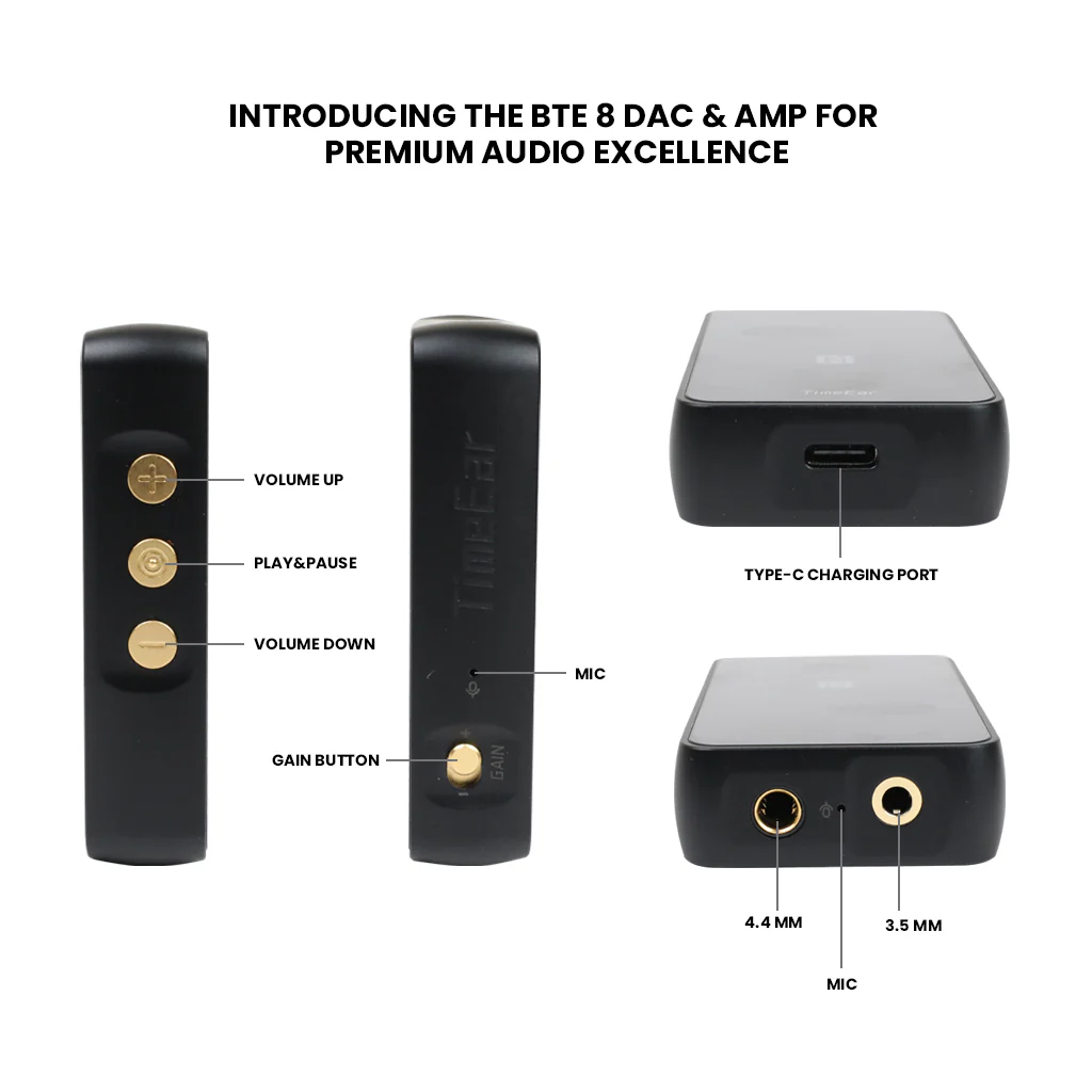 TimeEar BTE 8 Dual CS43131 Bluetooth DAC/Amp - Image 8