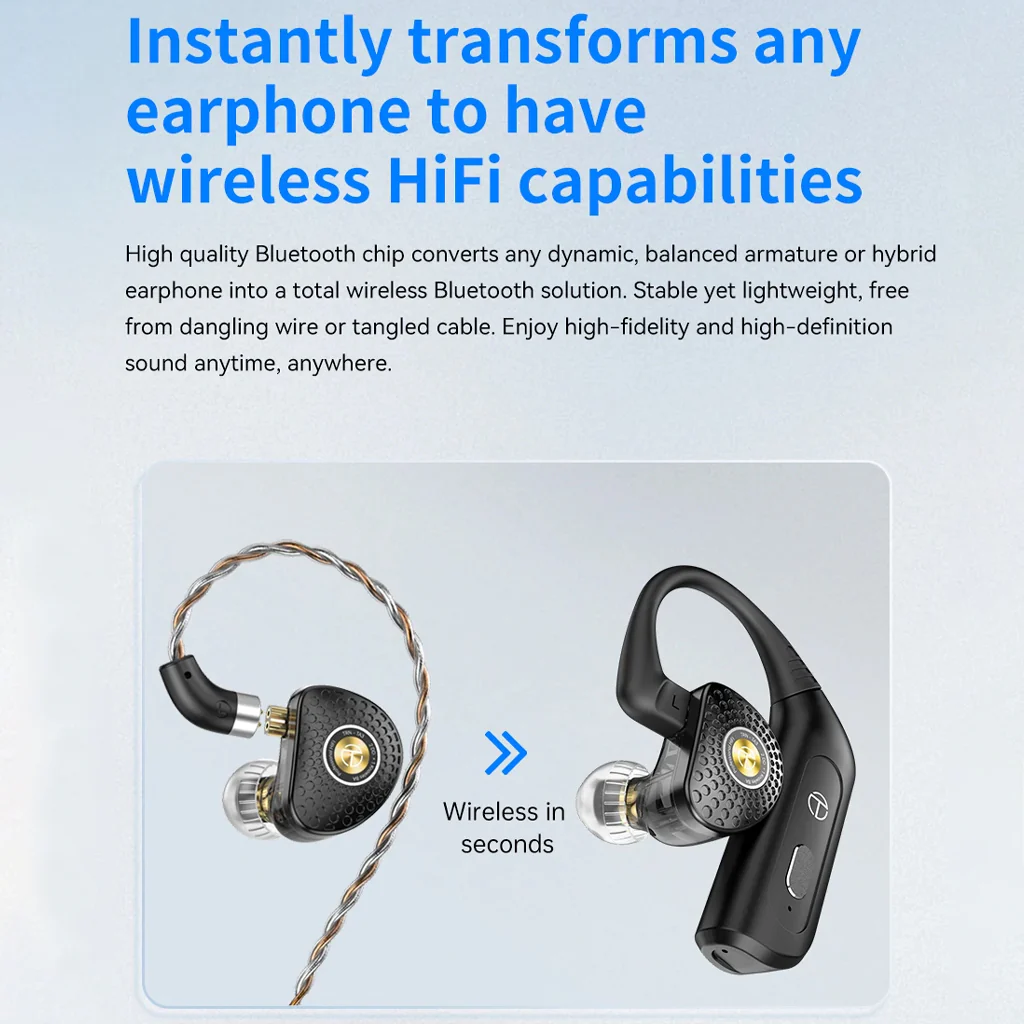 TRN - BT20XS HiFi Bluetooth Adaptor for IEMs - Image 6