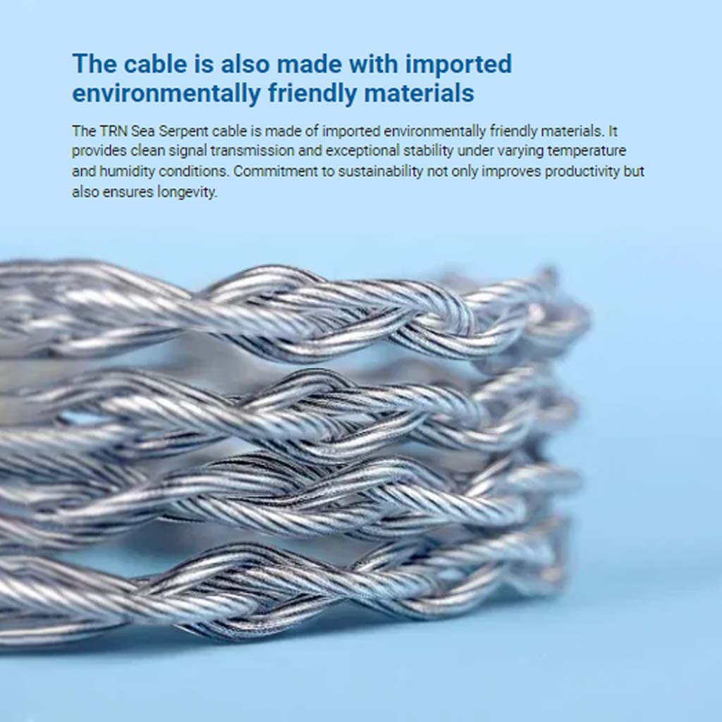 TRN Sea Serpent 4 Core Copper & Silver Mixed Modular Upgrade Cable - Image 4