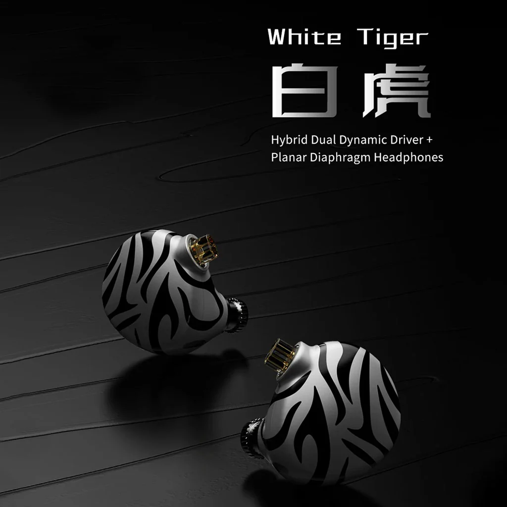 TRN White Tiger Hybrid Dual Dynamic Driver + Planar Diaphragm IEM - Image 5