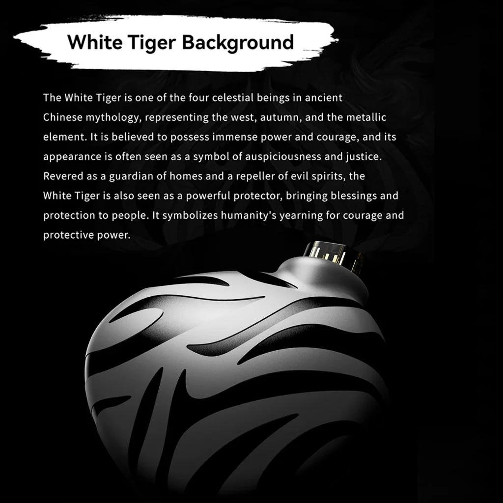 TRN White Tiger Hybrid Dual Dynamic Driver + Planar Diaphragm IEM - Image 7