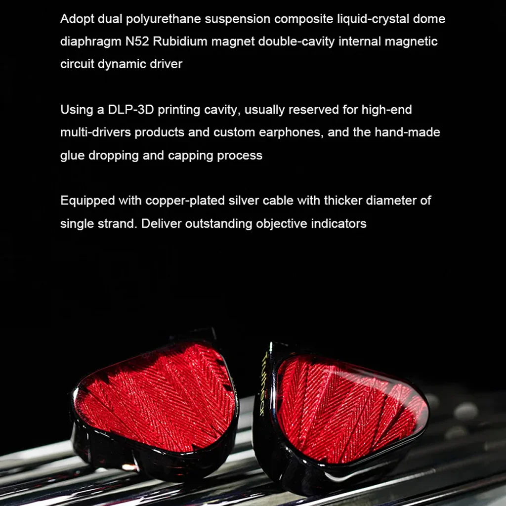 Truthear x Crinacle Zero IEM (RED) + AUDIOCULAR D11 Type C DAC Dongle - Image 3