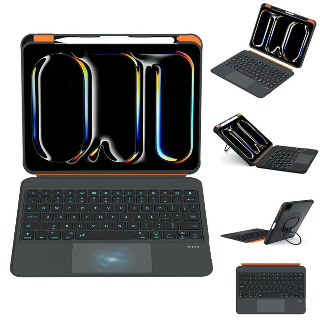 TU3607 Keyboard for iPad A16, Air 11 (M3/M2), Air 4th/5th & Pro 11 (1st-4th Gen)