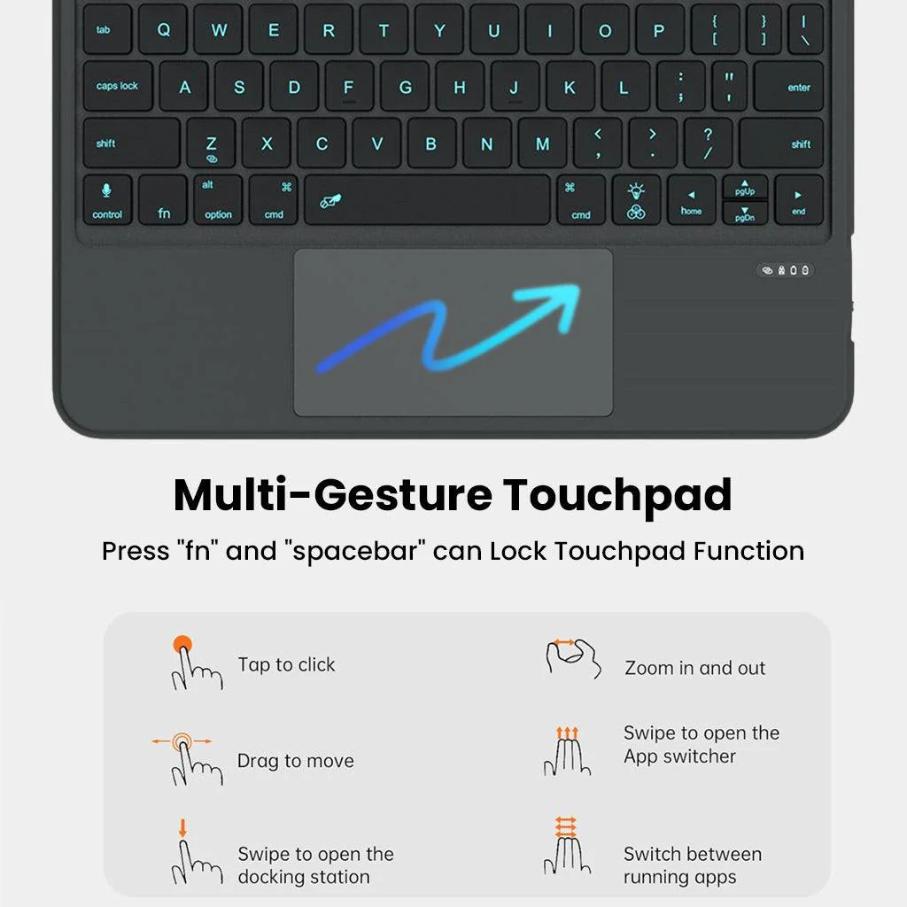 TU3607 Keyboard for iPad A16, Air 11 (M3/M2), Air 4th/5th & Pro 11 (1st-4th Gen) - Image 4