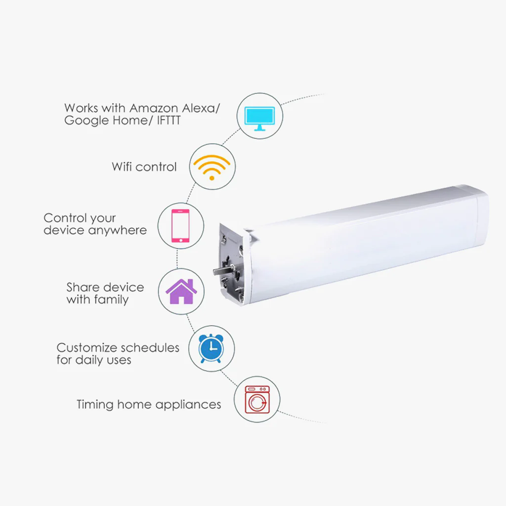 TECPHILE - Wifi Smart Curtain Motor and Remote Controller - Image 3
