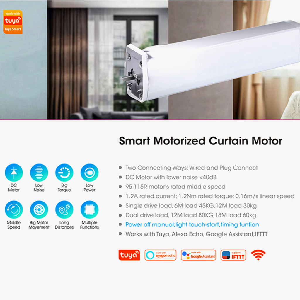 TECPHILE - Wifi Smart Curtain Motor and Remote Controller - Image 5