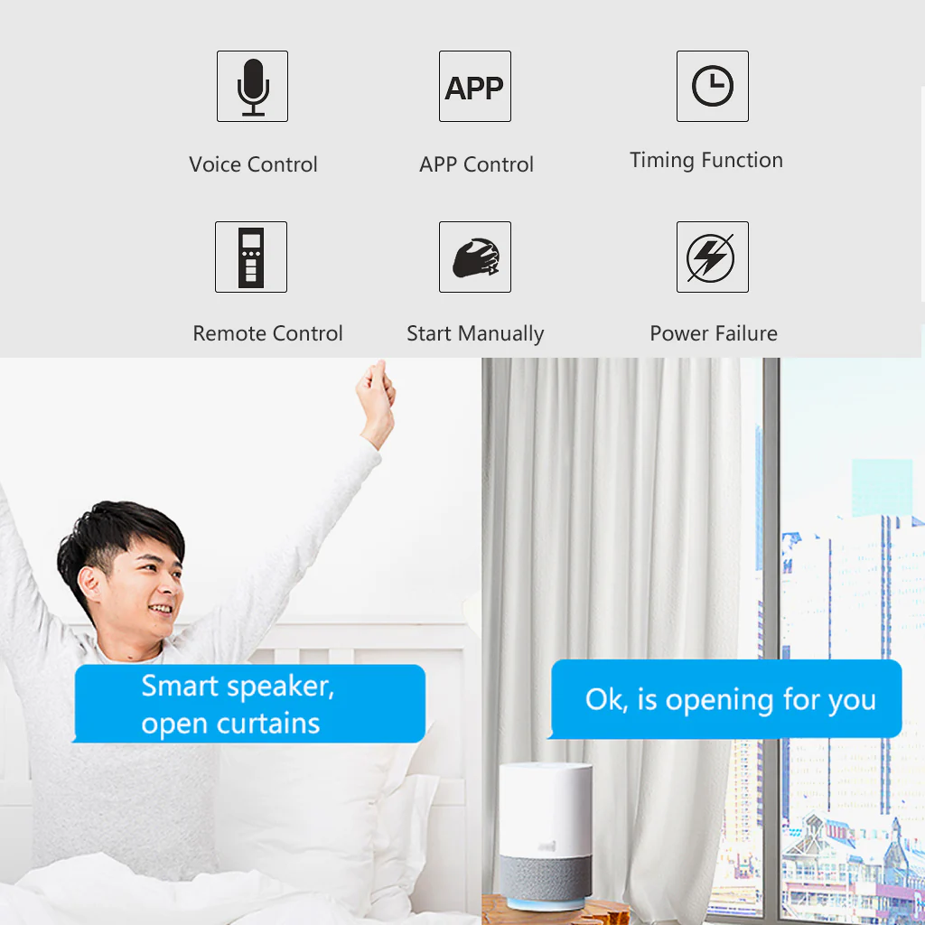 TECPHILE - Wifi Smart Curtain Motor and Remote Controller - Image 6