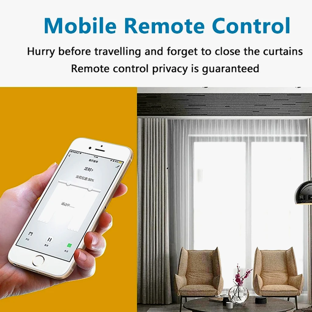 TECPHILE - Wifi Smart Curtain Motor and Remote Controller - Image 7