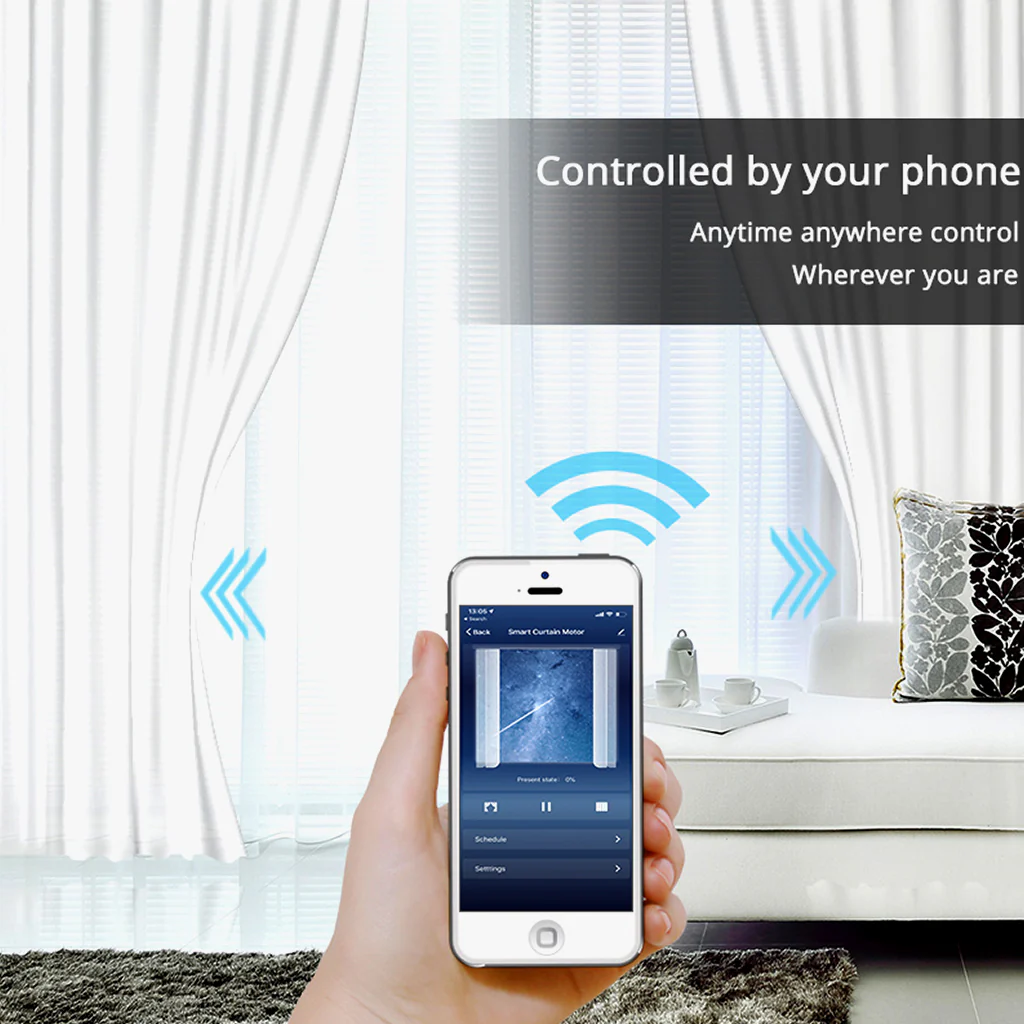 TECPHILE - Wifi Smart Curtain Motor and Remote Controller - Image 8