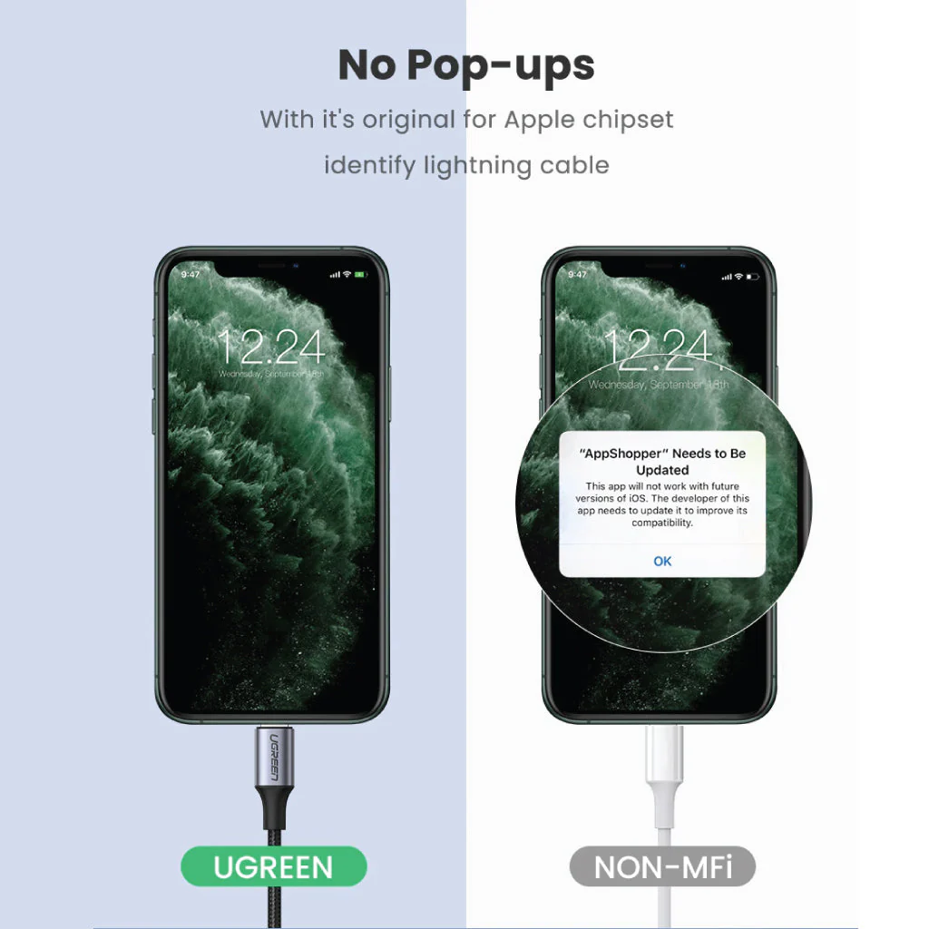 UGREEN - US315 Lighting to 3.5mm Male Aux Cable - Image 10
