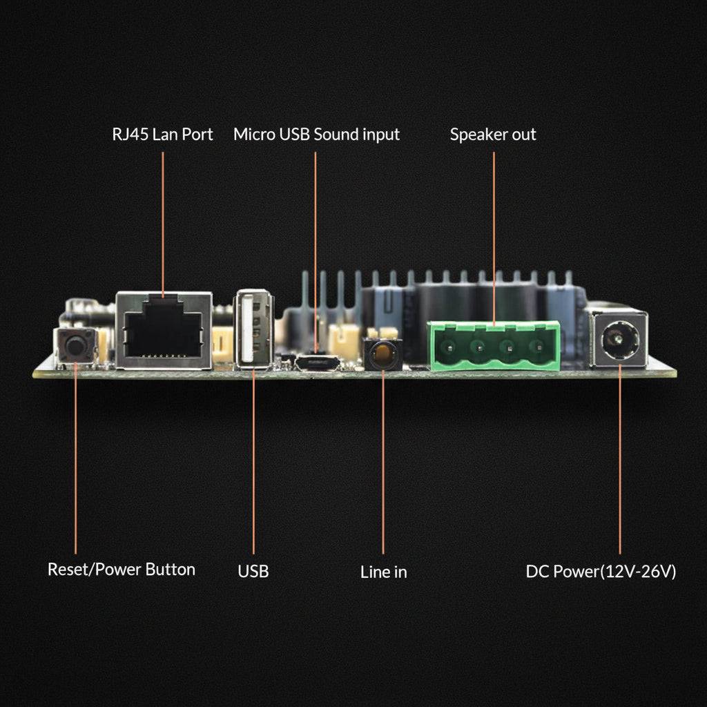 Arylic-Up2Stream AMP v4 Multiroom Wireless Streaming Stereo Amplifier Board - Image 7