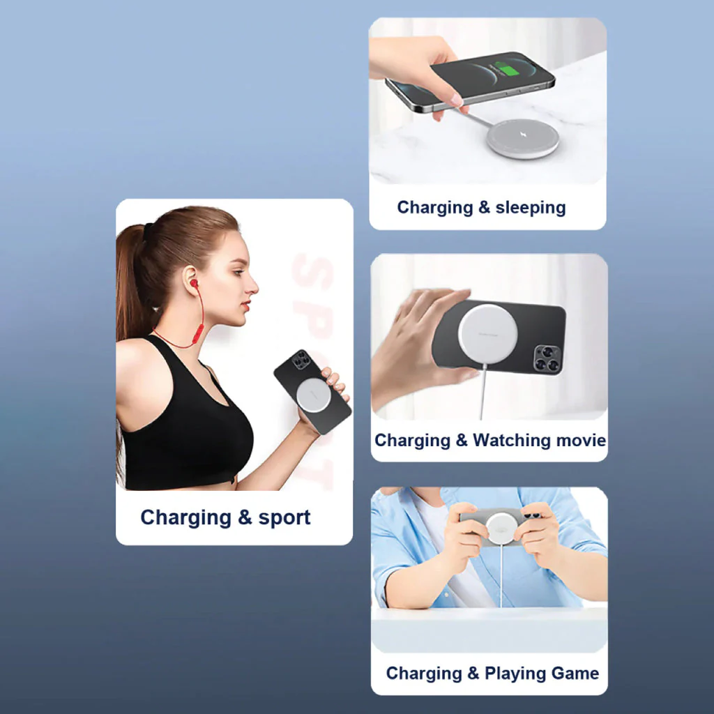 URVNS - D20 15W Wireless Charger for iPhone 12 Series - Image 11