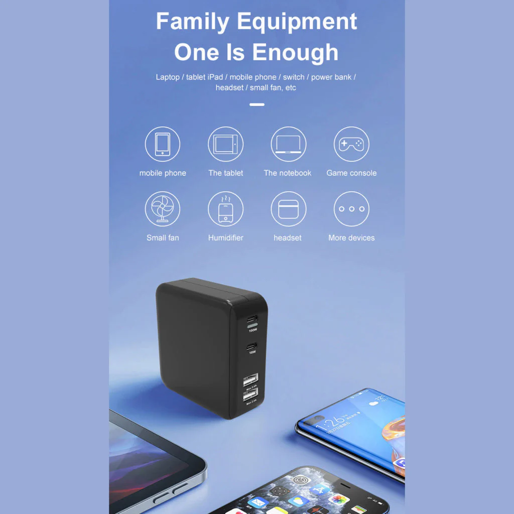 URVNS - CP100 PD2 100W GaN Charger - Image 3
