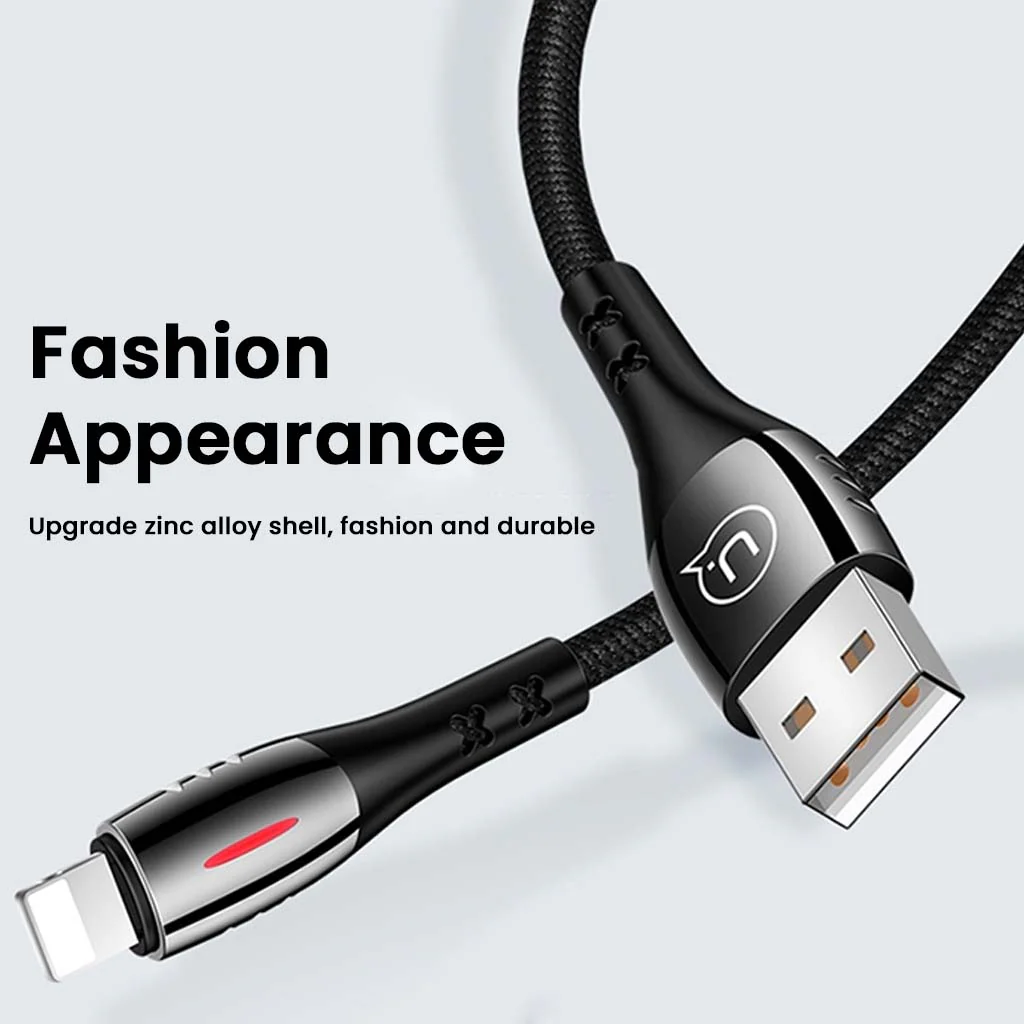 USAMS- SJ344USB01 USB-A To Lightning Fast Charging Cable (120cm) - Image 3