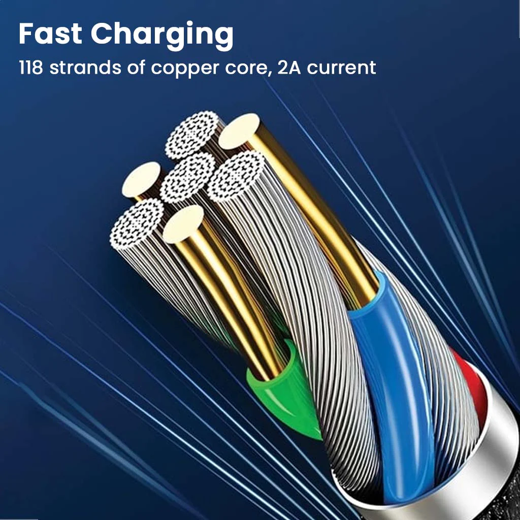 USAMS- SJ344USB01 USB-A To Lightning Fast Charging Cable (120cm) - Image 4