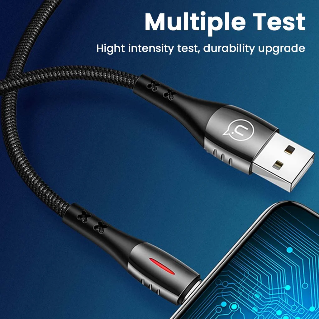 USAMS- SJ344USB01 USB-A To Lightning Fast Charging Cable (120cm) - Image 7